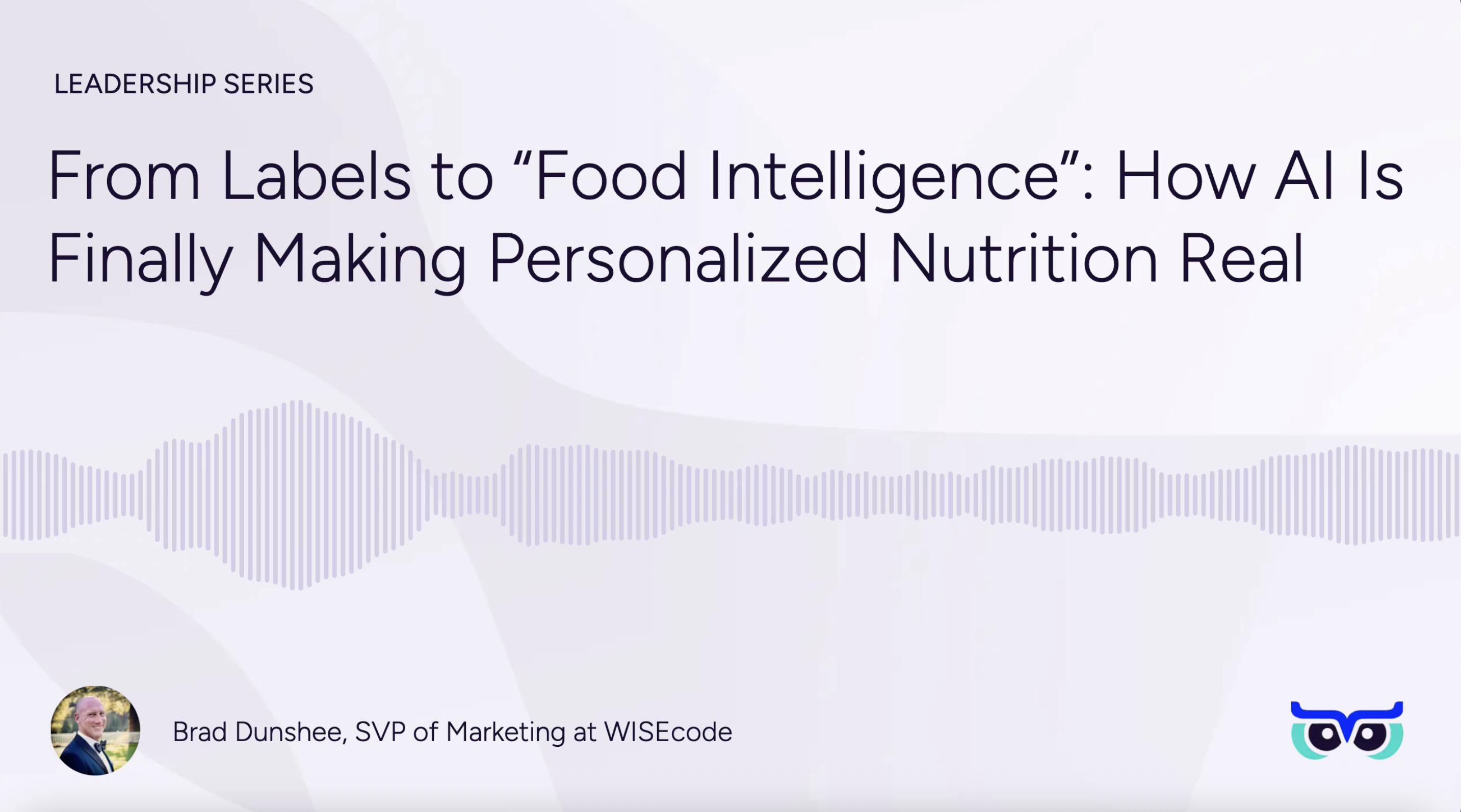 Food intelligence and AI
